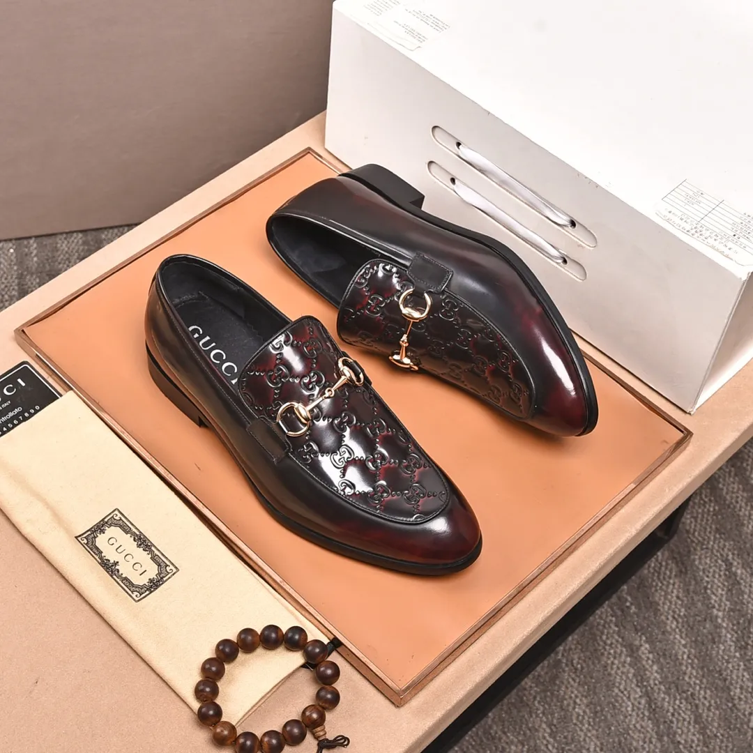 Men's shoes💰540📛📛Original (water-dyed cowhide) Gucci GUCCI official website formal shoes🌀 Italian🇮🇹imported cowhide➕top imported water-dyed cowhide lining💋Finely handmade original bottom, the real thing looks better when photographed in person Standard size 38-44